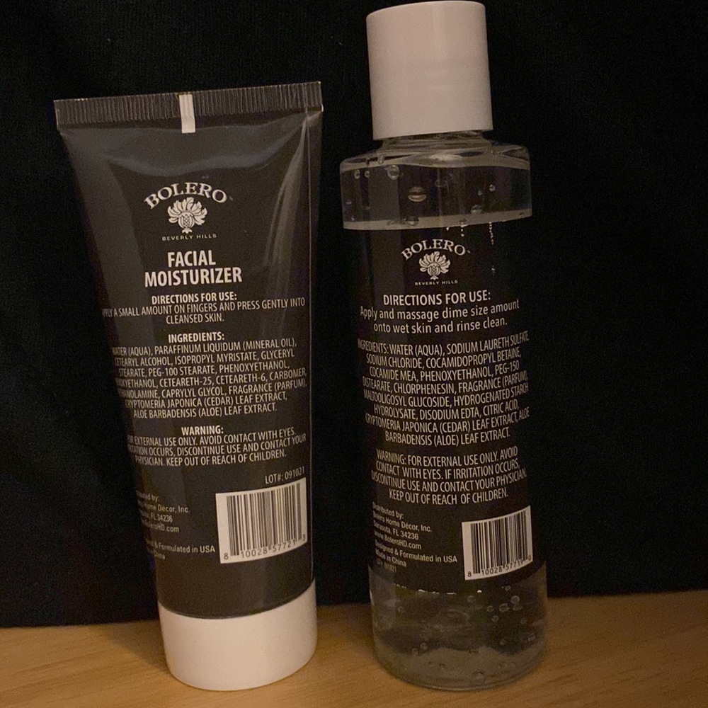 (Bundle) Bolero Men’s Facial Moisturizer and Facial Cleanser Cedar leaf+aloe - Picture 2 of 8